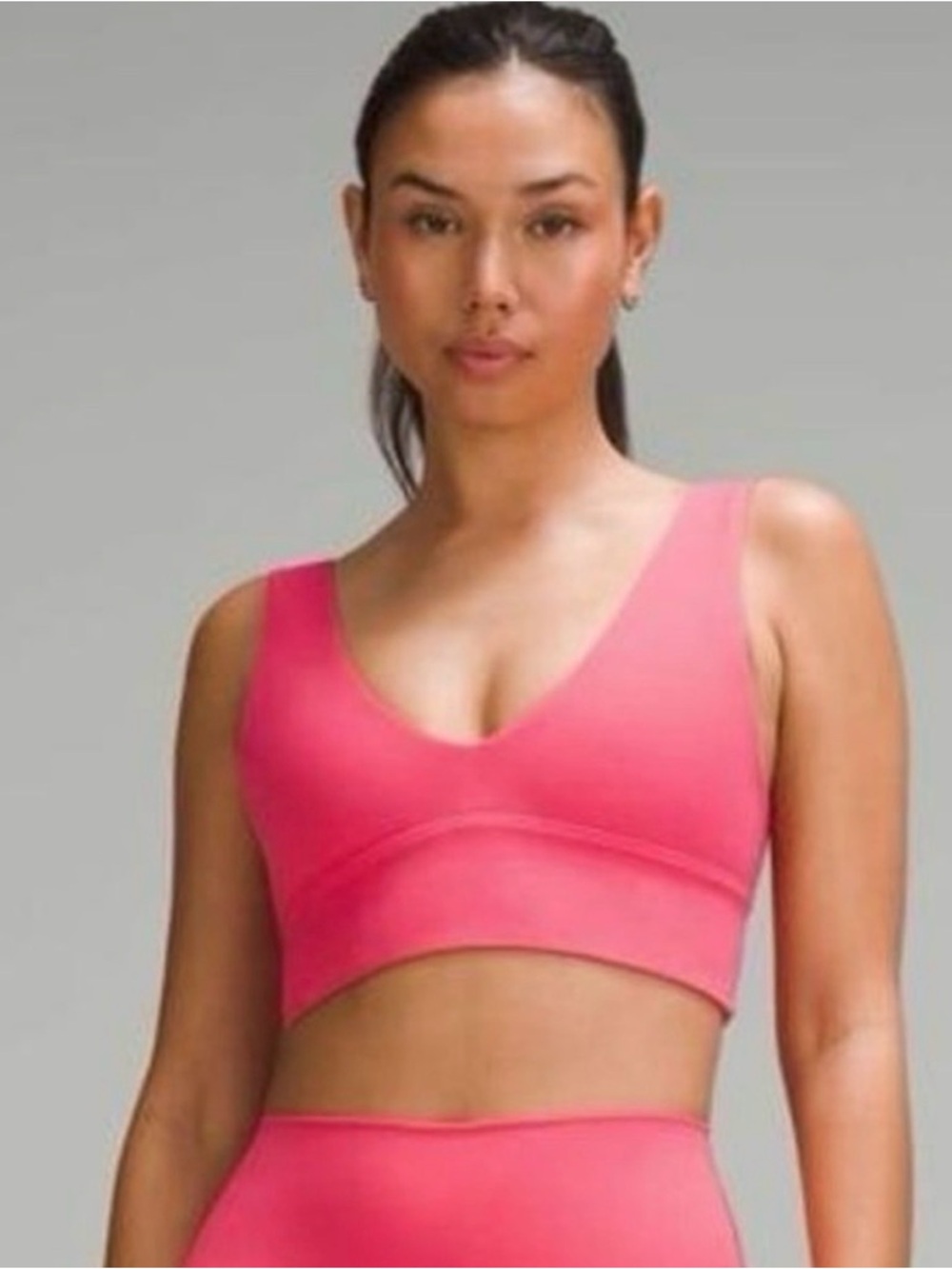 lululemon athletica Align Pink V-Neck bra A/B Seamless Sports Bralette